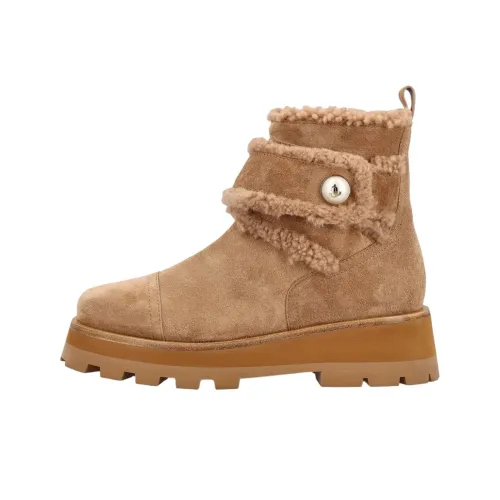 Jimmy Choo Короткие Сноубутсы Женские Коричневые