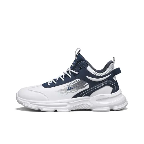 Warrior Баскетбольные кроссовки Толстоподошвенные кроссовки Износостойкие и Легкий MID Повседневная обувь Мужская