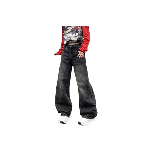 Glona Klio Черный Серый Унисекс Джинсы