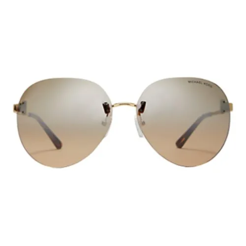 MICHAEL KORS Металл Aviator Солнцезащитные очки Мужские Светло-золотые