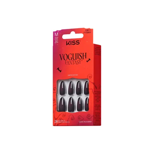 KISS NEW YORK Jumpin' In False Nail Миндаль Темно-фиолетовый Градиентный Однотонный 28 шт