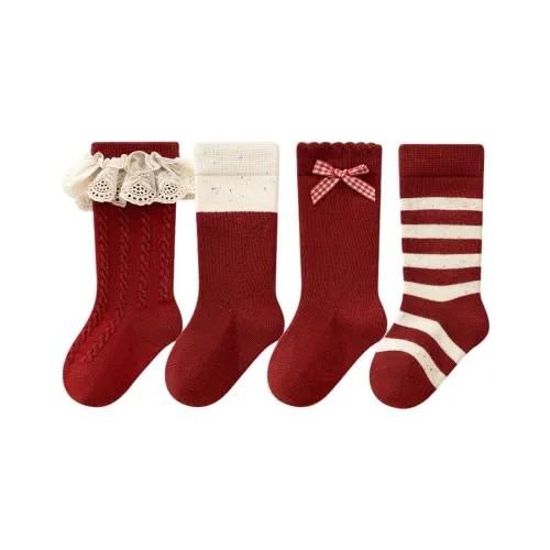 YouQi Красные Детские Носки