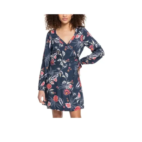 ROXY Длинное платье с длинными рукавами женское