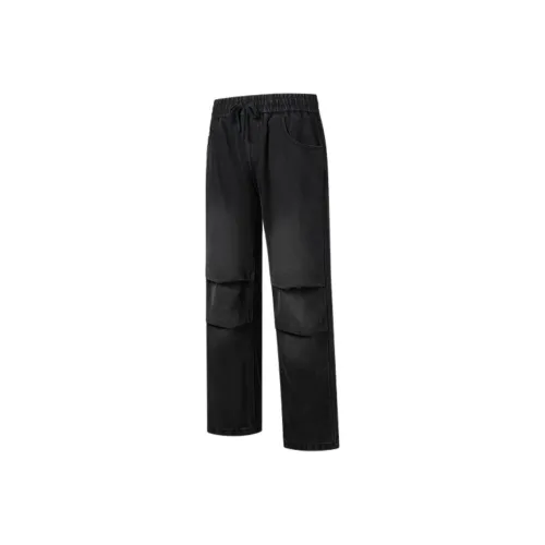 QIAODAN Мужские черные джинсы