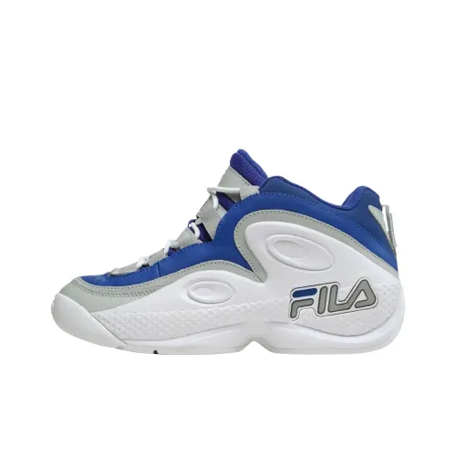 FILA Grant Hill 3 MID Топ Винтажные Баскетбольные Кроссовки Унисекс Белый Синий