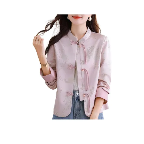 The Temptation Of The Muse Воротник-стойка Куртка Укороченный Куртка Женские