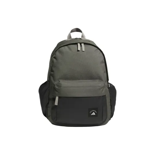 Adidas Polyester Backpack Unisex Olive Green Adidas Полиэстер Рюкзак Унисекс Оливково-зеленый