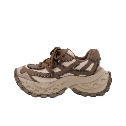 DIBO 3D-эффект тисненые массивные кроссовки с молниями украшение повседневная обувь женские