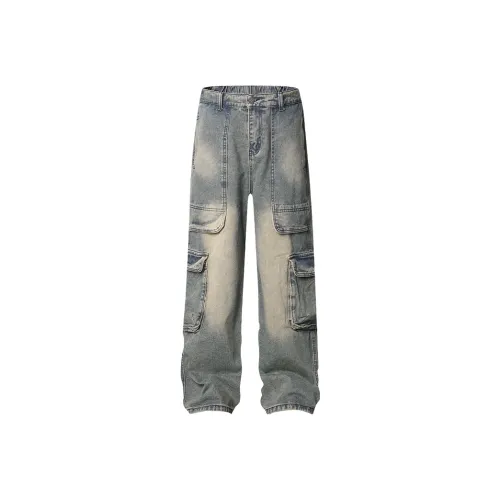 LAMLICKA Blue Unisex Jeans LAMLICKA Синий Унисекс Джинсы