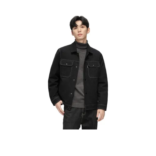 SNOW FLYING Черный Мужской Пуховик