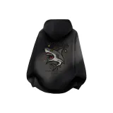 Черный (Y Звезда Акула Логотип на груди _Y Большая Звезда Акула Логотип на спине)