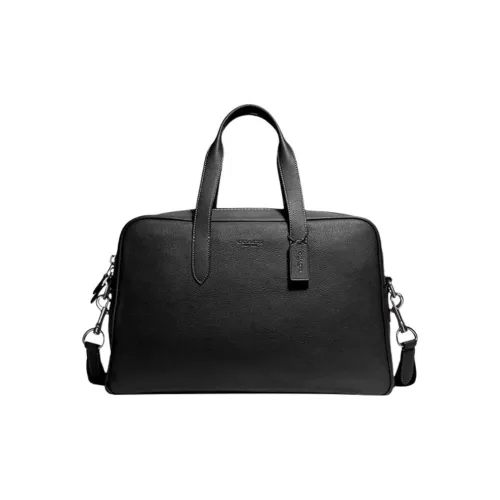 COACH Metropolitan Кожа Доска Сумка через плечо Сумка Мужская Черная