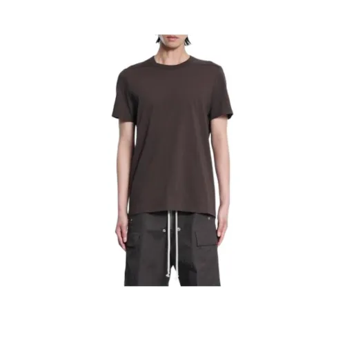 RICK OWENS совместный бренд Коричневый Мужской T-рубашки