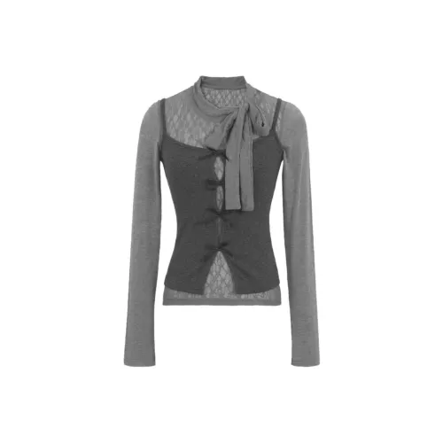 MA JOURNEE Серый Женский Трикотаж