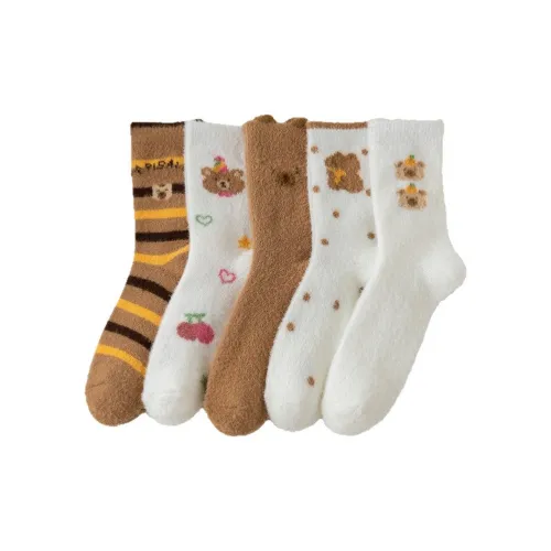 OEING 5 пар Женские носки MID до икры