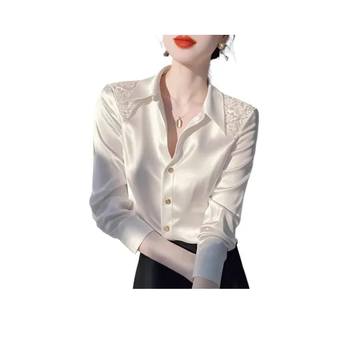 Mu Xiao Xin Белый Женские Рубашки
