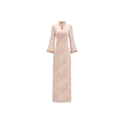 COVT Длинное платье с длинными рукавами женское