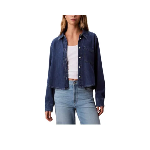 Calvin Klein Винтаж Индиго Женские Рубашки