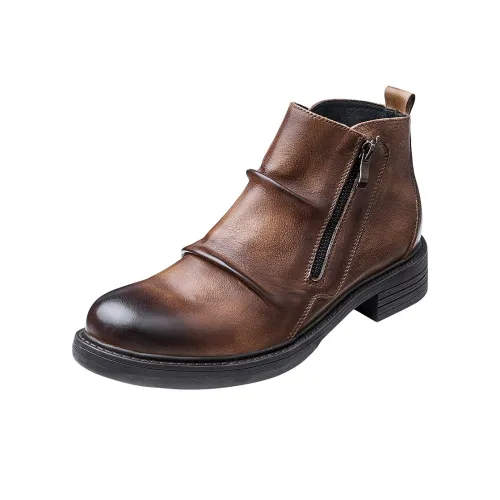 H2 Лицевая коровья кожа Мужская обувь Удобная Универсальная Модная Обувь Мужской Челси Мужской