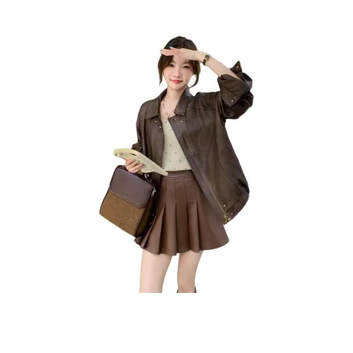 MEXICAN Кофе Женские Кожаные куртки