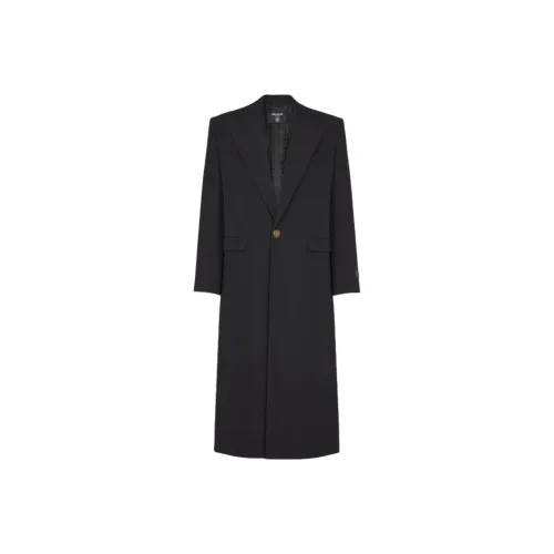 BALMAIN Черное Мужское Пальто