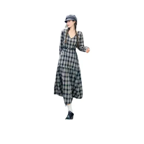 REMOULD Длинное платье с длинным рукавом женское