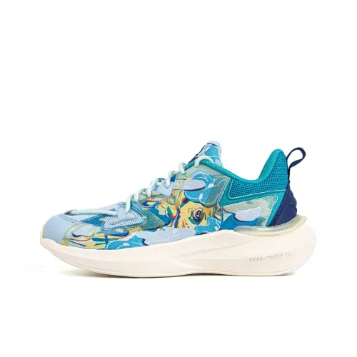 IDX x PEAK Tai Ji3,0 Амортизаторы Slip-resistant Дышащий Низкий Топ Повседневные Беговые кроссовки Мужские Каменно-зеленый