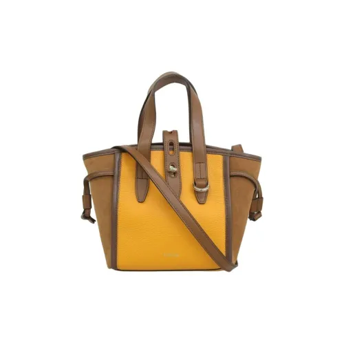 Furla Net Collection Кожа Корзинка-сумка Сумка на одно плечо Мини Женская Имбирно-желтый цвет