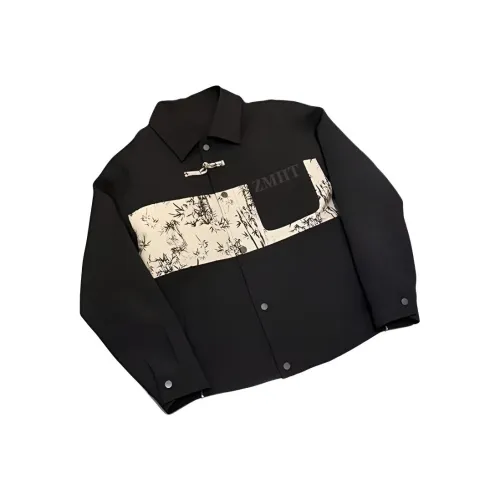 ZMHT Черный Нет С принтом Унисекс Куртки