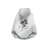 Вересковый серый (Sincere Язык цветов Логотип на груди _ Классический стиль Розовый Логотип на спине)