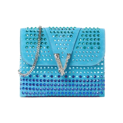 VERSACE Замша Сумка через плечо Женская Синяя