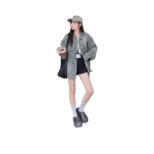 REMOULD Винтажный синий женский джинсовый куртка