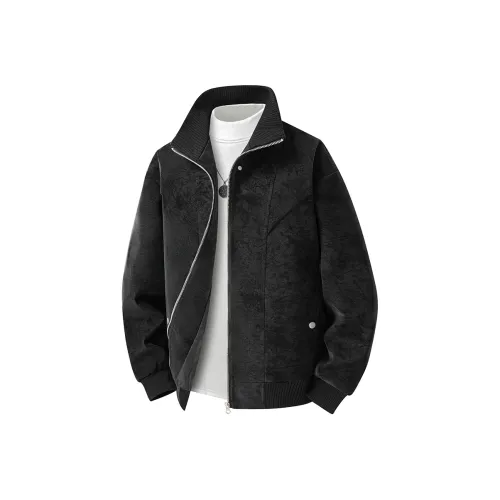 PGNC Винтаж Кожа Куртка Мотоцикл Кожа Куртка Мужской AUTUMN Ветрозащитный Ребристый Воротник-стойка Куртка Мужской