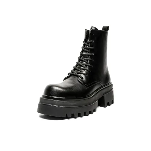 ZHENRAN 7cm Biker Boots Martin Boot Мужской