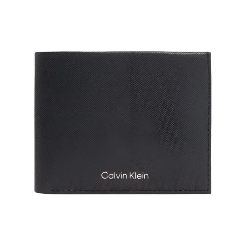 CALVIN KLEIN Кожа Кошелек Мужской Черный