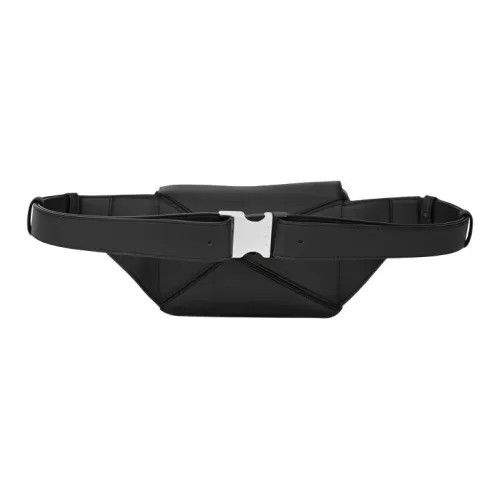 LOEWE Тисненая сумка-бананка Мужская Черная