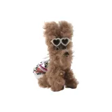 Блёстки Платье Отпуск Коричневый Шэби Щенок