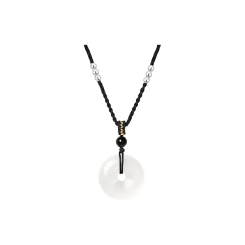 Chongqing Gold Store Цветное стекло Нефритовые ожерелья Унисекс