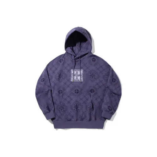 Подкладка Portuguese Серый с Фиолетовым Принт Все Over Унисекс Толстовки