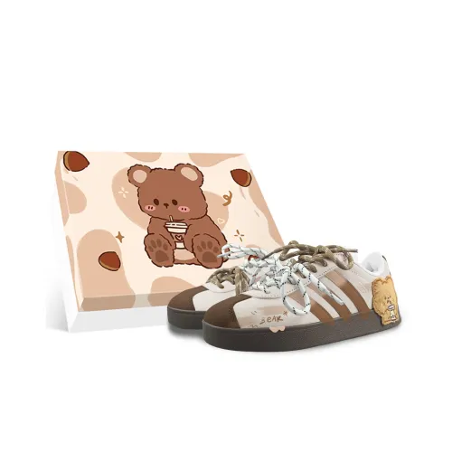 Adidas VL Court 2,0 Low Топ Скейтборд Кроссовки Унисекс Белый Коричневый