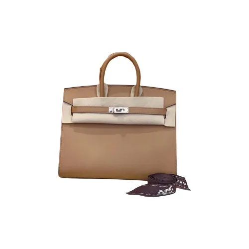 HERMES Birkin Madame Кожа Сумка Birkin Сумка Женская 0M Чай Молочно-чайный