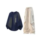 Темно-синий + Слоновая кость