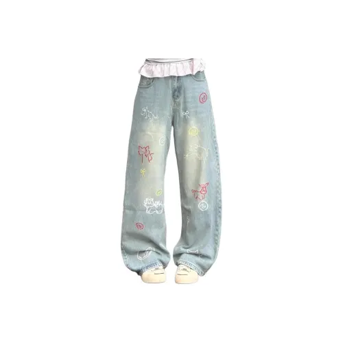 KULAIYA Синий NZWH Унисекс Джинсы