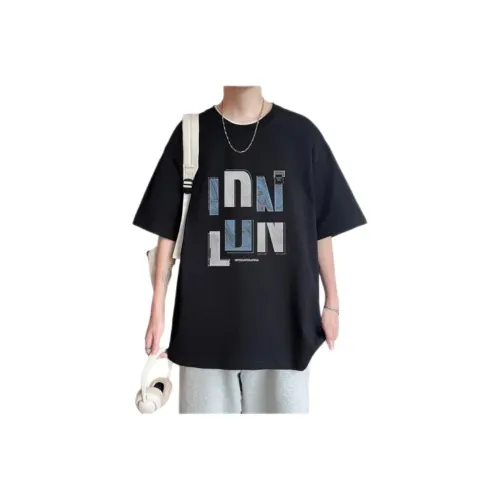 Wooden Rabbit Черные Мужские T-Рубашки