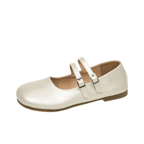 NX DOUGHNUT Плоская подошва Мода Фея Лоферы с резиновым низом Низкий вырез Маленькие Кожаные туфли Женские