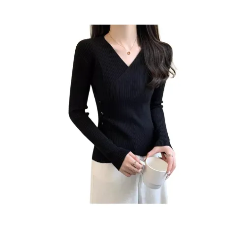 H YXIANG Черный Женский Трикотаж