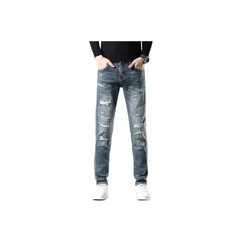 VSSYR Blue [Ripped] Unisex Jeans VSSYR Синий [Рваные] Унисекс Джинсы