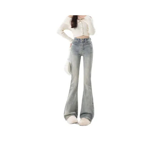 LAKESI Винтажные синие женские джинсы