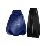 Синий (B Лошадь Прыжущая Тысяча Гор) + Черный (ME45 Улыбка Логотип Брюки Левый карман Марка)