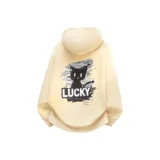 Светлый бежевый (Ночной Meow Счастливый Логотип на груди, Ночной Meow Счастливый Логотип на спине)